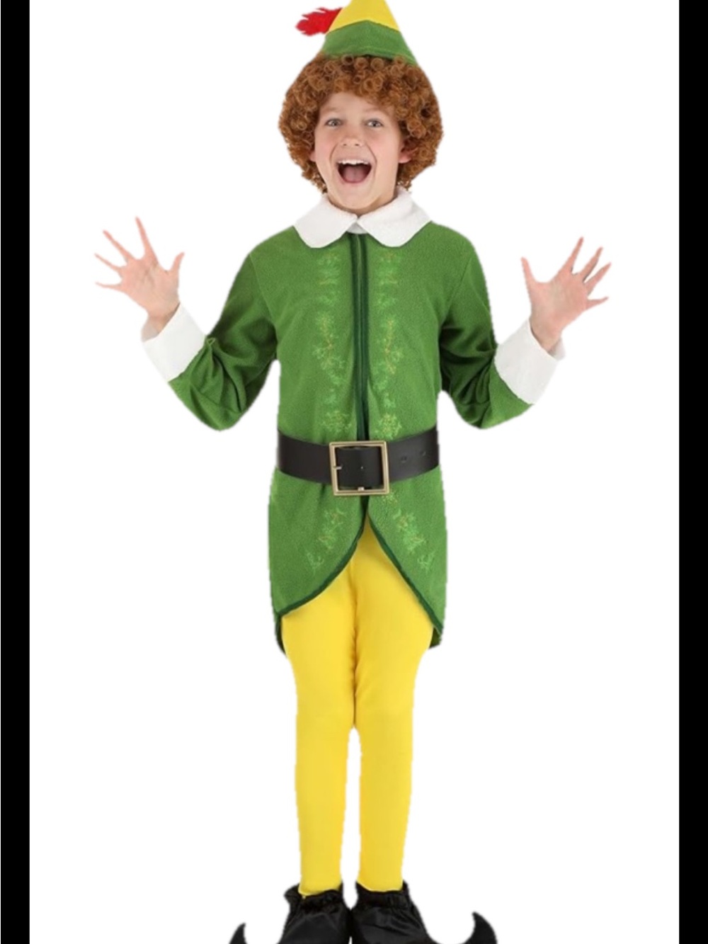 Buddy The Elf Child Christmas Holidays Kids Costume Medium Halloween Costume, s